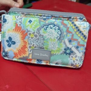 Vera Bradley Zip ID Case Wallet Coin Purse Card Holder Multicolor Floral